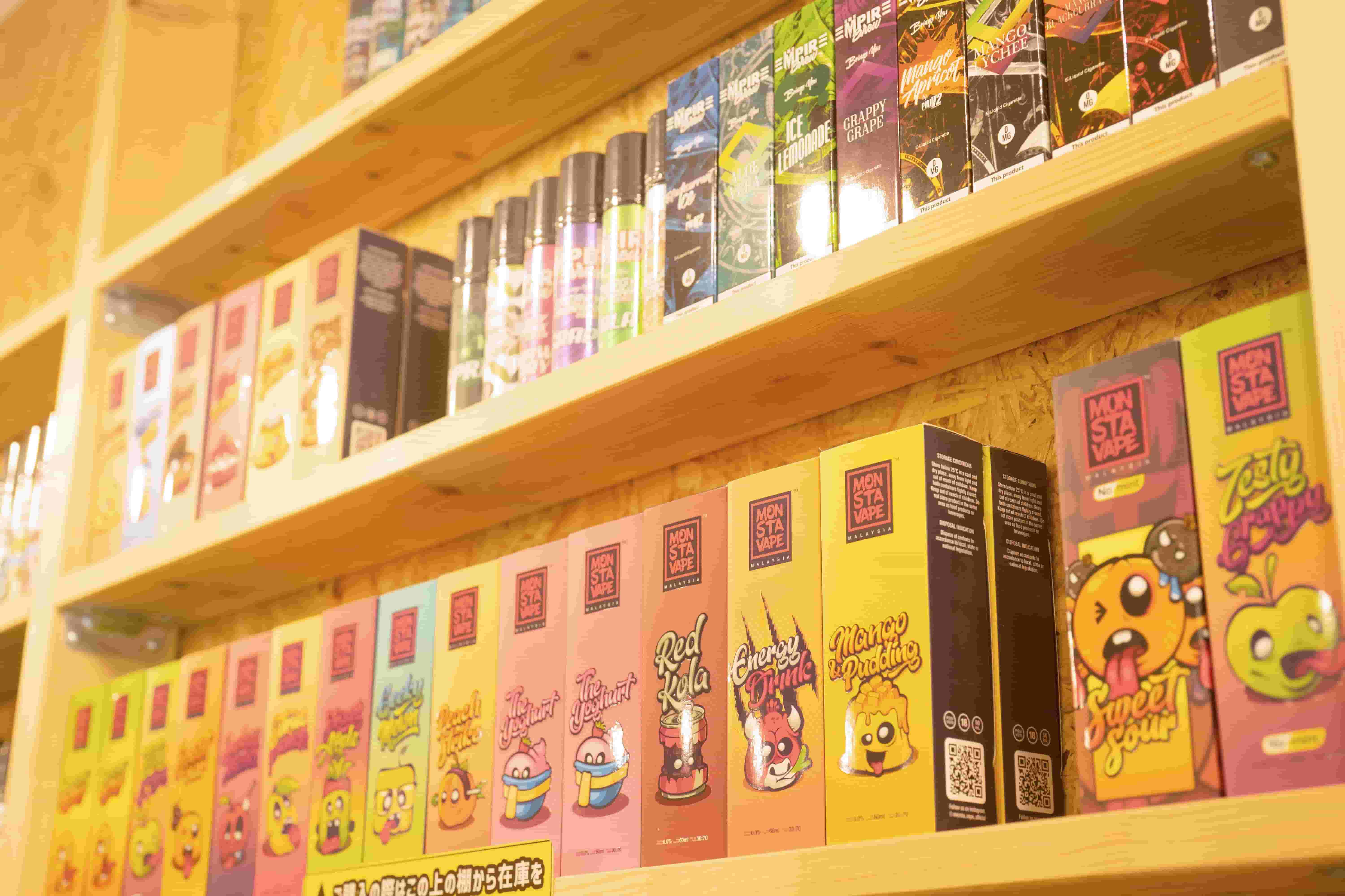 ベイプ商品も試すことが出来ます